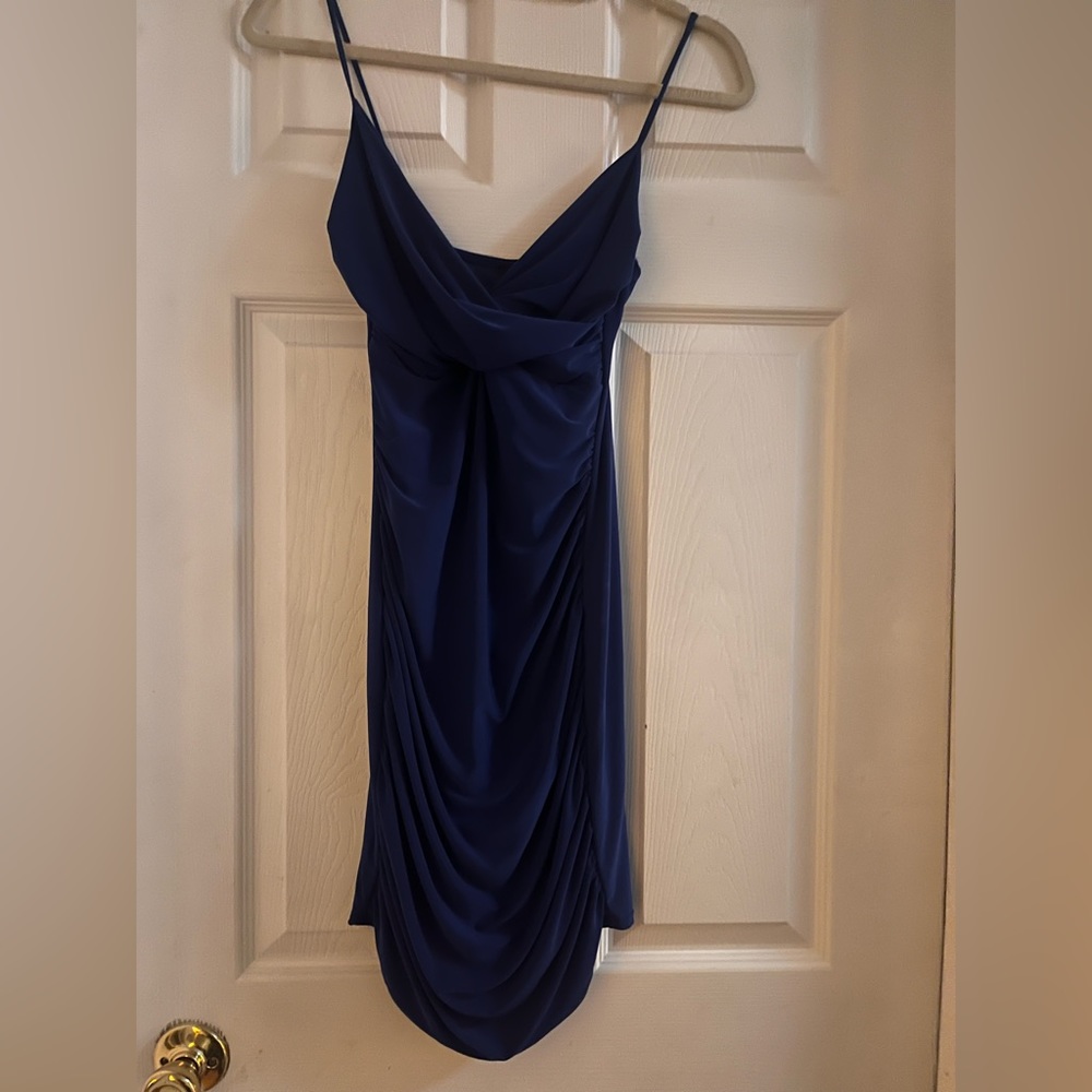 Dark blue bodycon dress